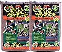 Zoo Med Eco Earth All-Natural Coconut Fiber Substrate - Eco-Friendly Loose Bedding for Reptiles, Amphibians, Tropical Terrariums (8 Quarts, 2-Pack)