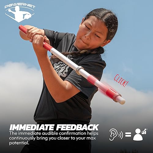 Miniatura 5 de PowerNet Combo de PVCClick Stick Baseball Swing Trainer  Accesorios intercambiables también para sóftbol  Bate de entrenamiento para crear la máxima