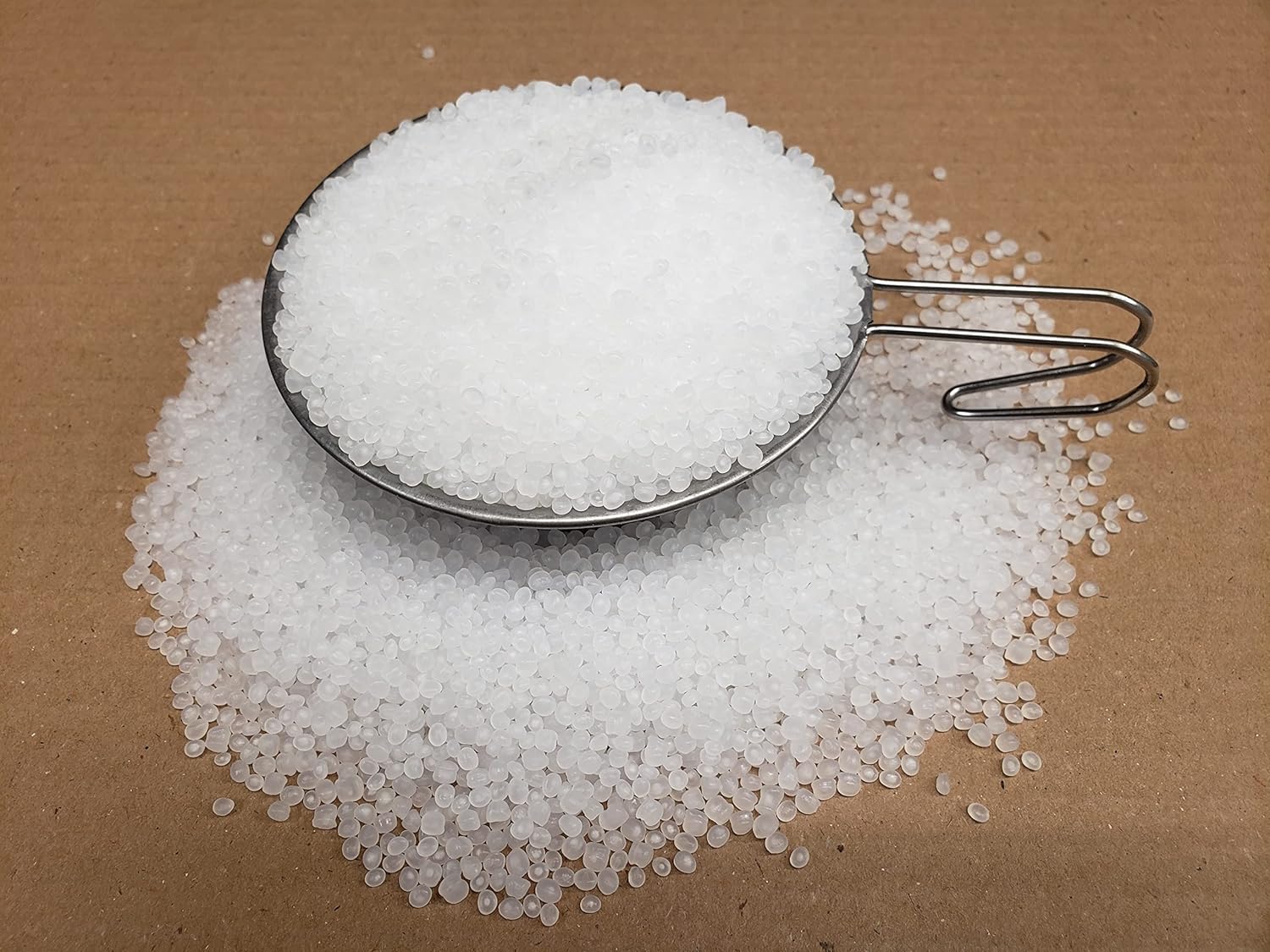 18 Pounds Clean White Round Poly Plastic Pellets Corn Hole