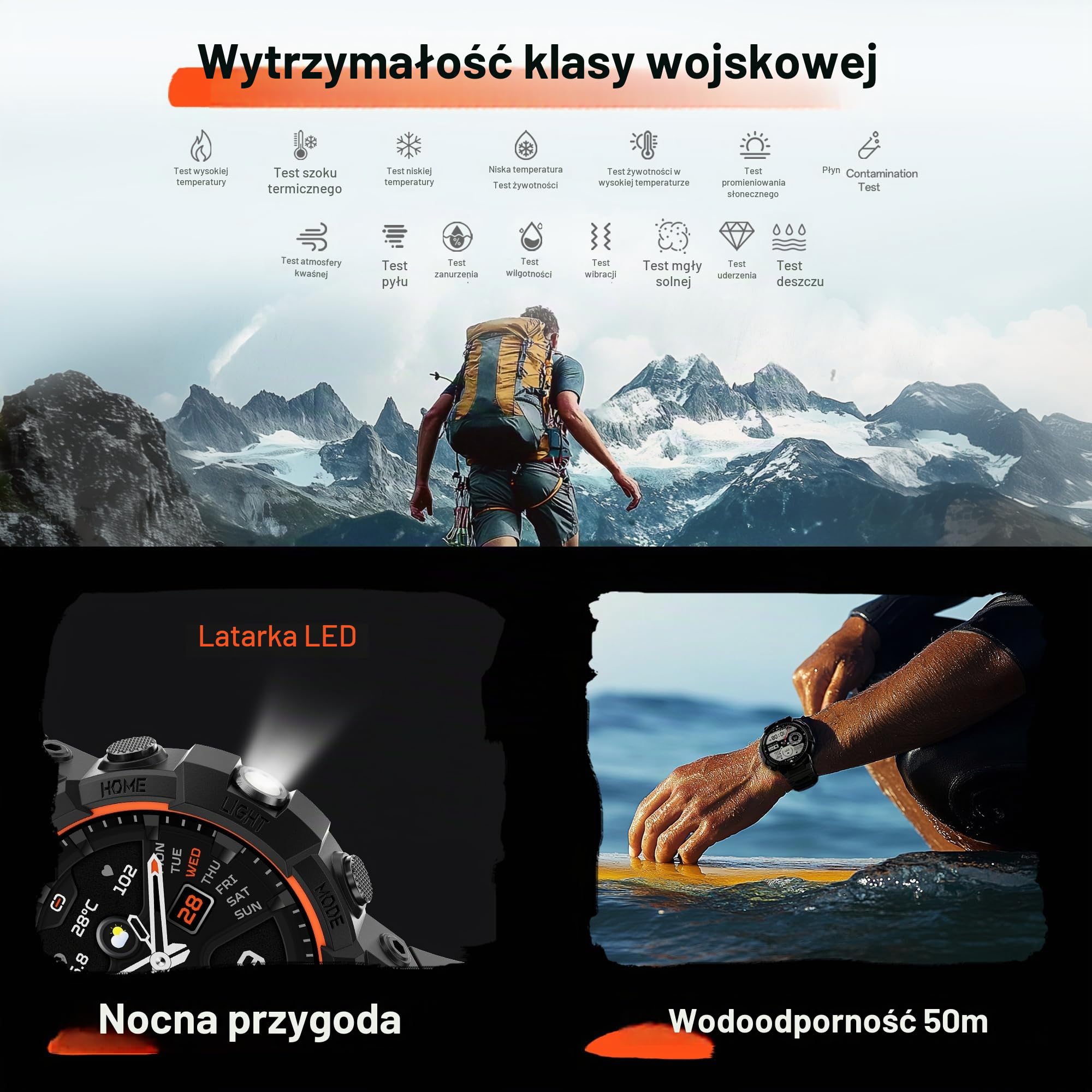 Black Shark GS3 Sport Smartwatch, wyświetlacz AMOLED 1.43