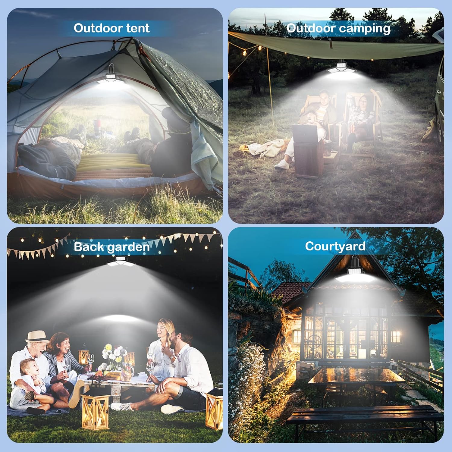 Solar Shed Light - Pendant Light Indoor Outdoor,120 LED 1200LM Indoor Lights Motion Sensor with Remote Control for Shed Barn Gazebo Garage Home