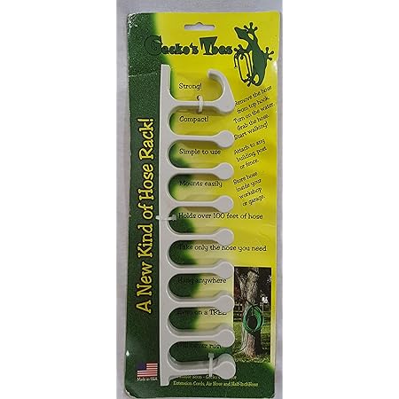 Amazon.com : Gecko's Toes Water Hose Rack (Two Pack) : Patio, Lawn & Garden