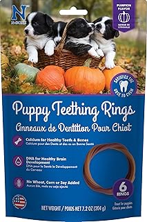 N-Bone Puppy Teething Ring Pumpkin Flavor 7.2 OZ/(6 Pack)