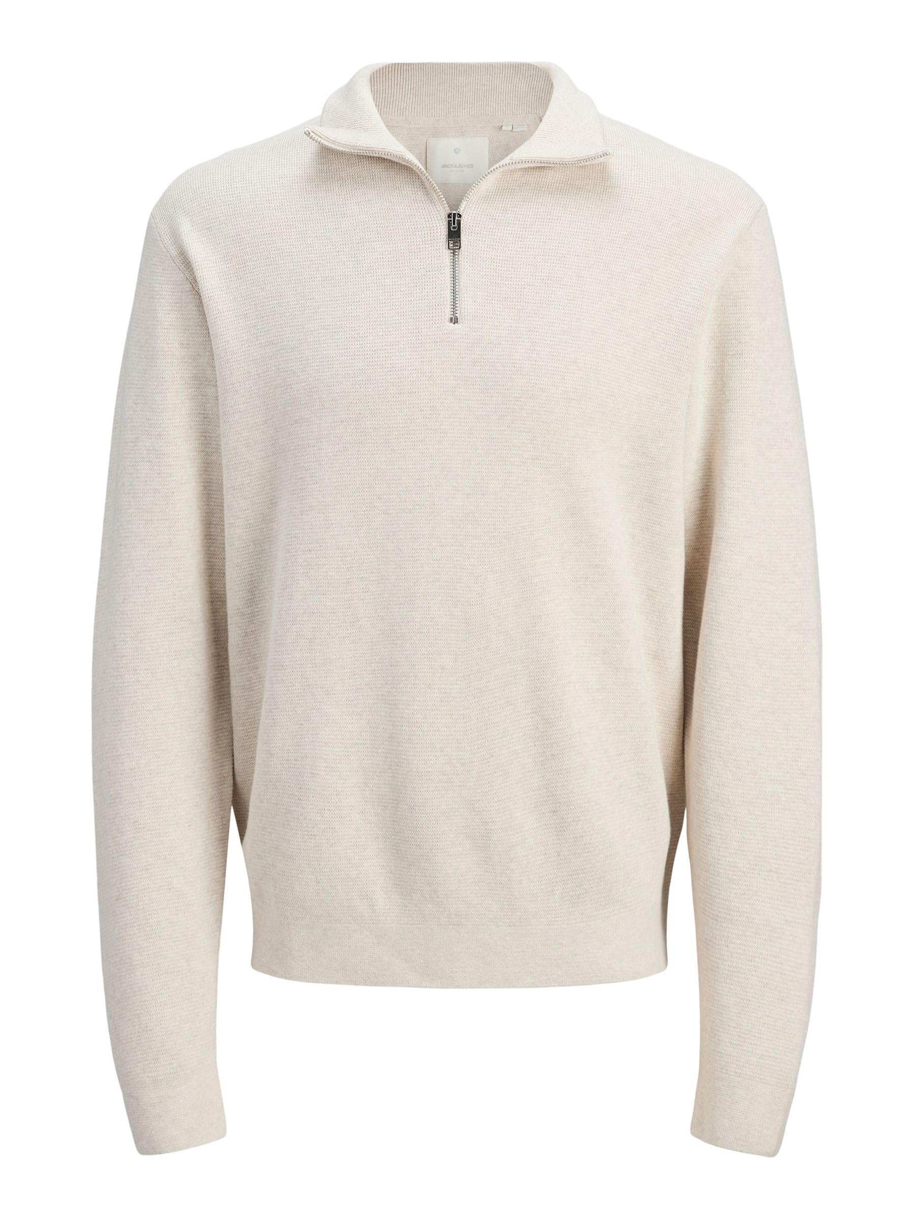 JACK & JONES Herren Jprccmilano Stitch Knit Half Zip Sn Jprccmilano Stitch Knit Half Zip Sn (1er Pack)