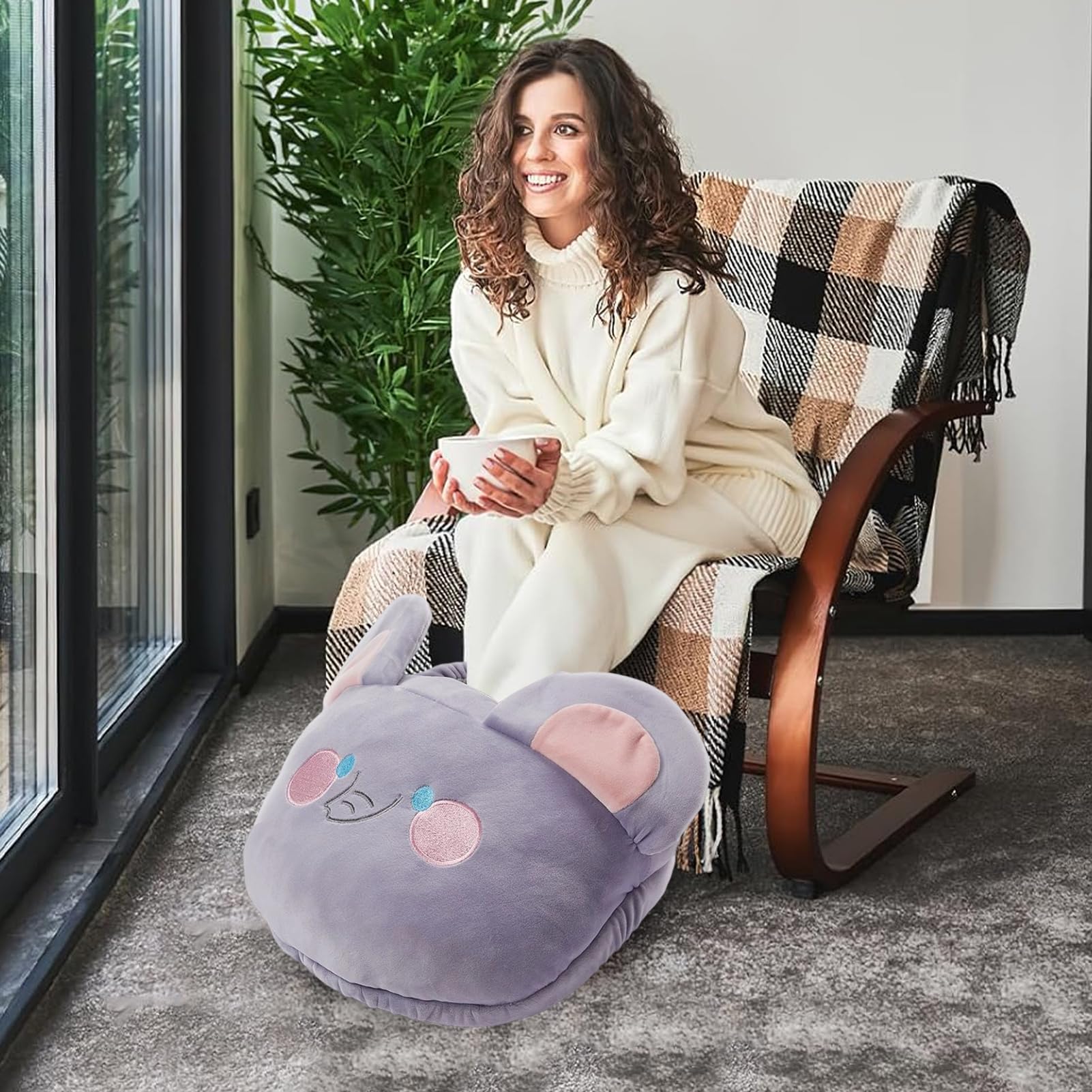 Chaufferette Électrique Pour Pieds Chaufferette Douce Motif Cartoon | Coussin chauffant les pieds, chaufferettes Chauffage d'intérieur pour maison chambre salon bureau sous le bur
