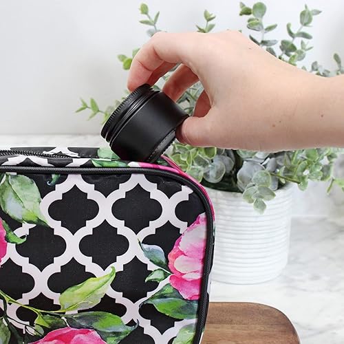 Miniatura 4 de Darware Tarros de bálsamo de vidrio de 1 onza (paquete de 24, negro) tarros pequeños cosméticos de 1.0fl oz con tapas de metal negro forradas