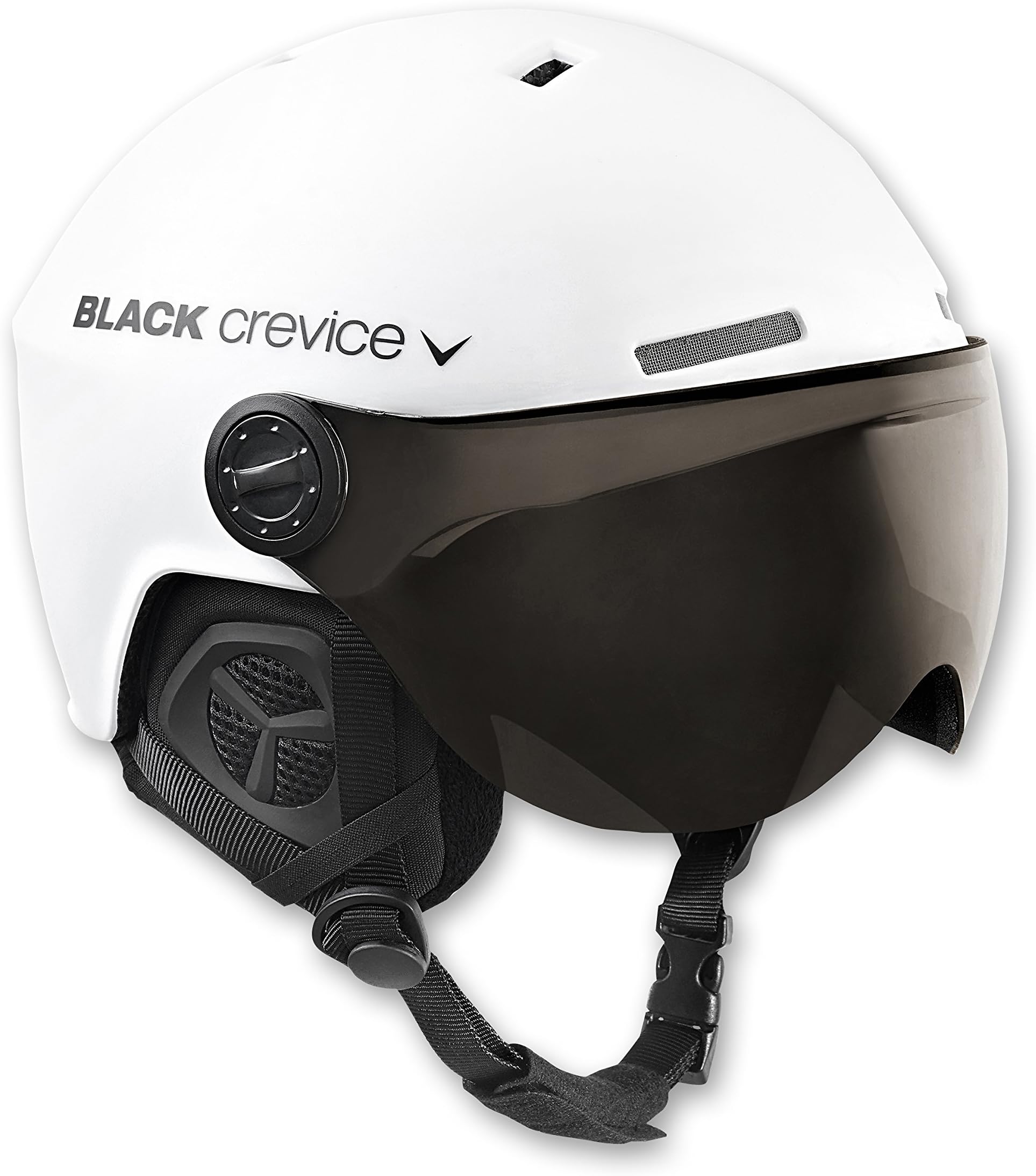 Black Crevice Arlberg Ski Helmet with 2 Visors