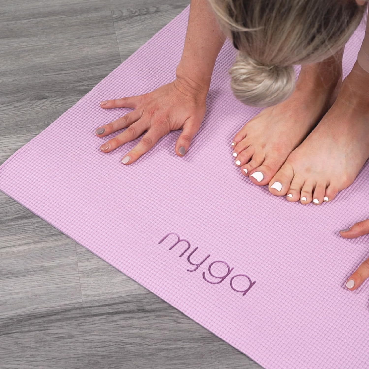 Myga Entry Level Yoga Mat,Eco-Friendly Mat for Yoga, Pilates, Stretching and Fitness,Non-Slip and Lightweight, for Travel,Home,Gym and Studio, 68.1" x 24"