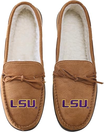 Miniatura 102 de FOCO NCAA NCAA - Pantuflas tipo mocasín con logotipo de equipo universitario para hombre