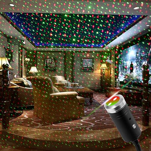 Miniatura 7 de Aevdor USB Star Light, 3 Colors - 9 Lighting Effects, 2Packs, Auto Roof Romantic Star Lights for Bedroom, Car, Party, Ceiling and More (Blue & Red