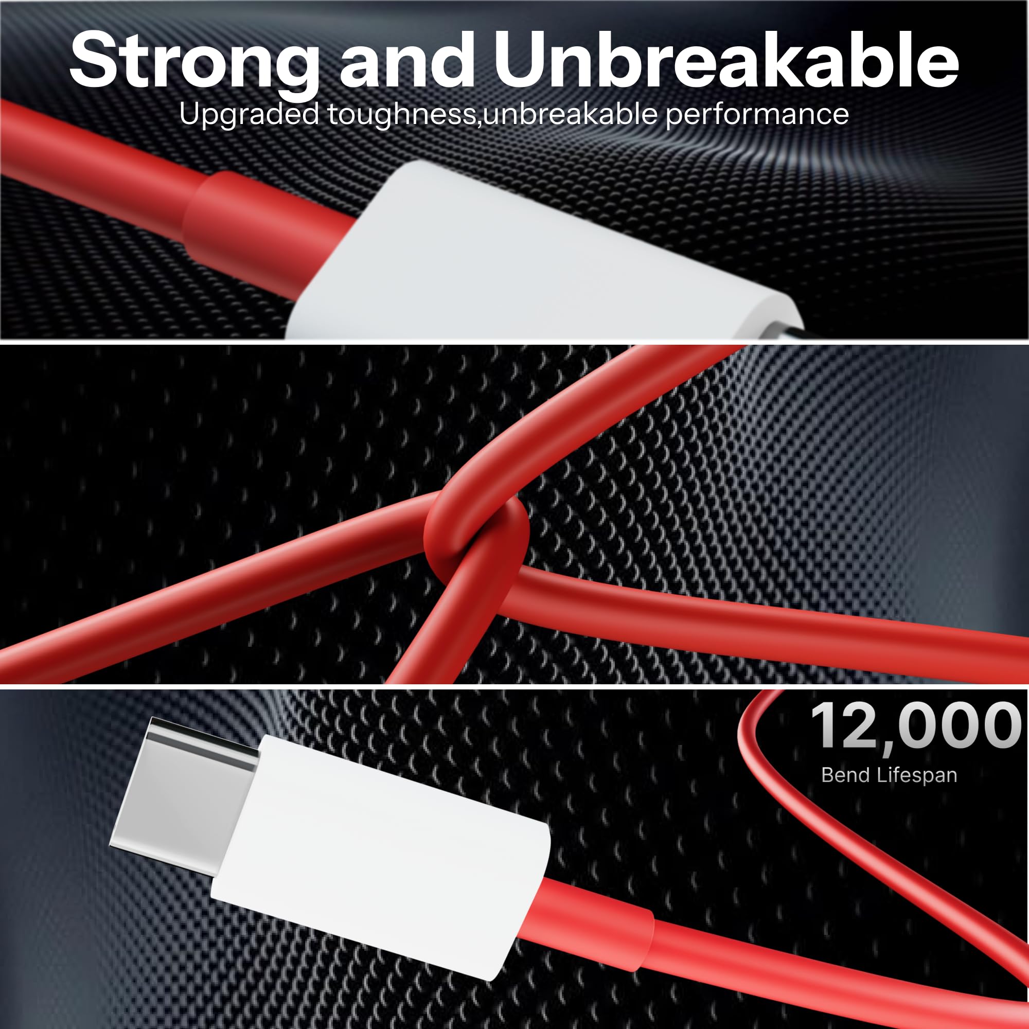 100W Fast Charging cable USB A to Type C Compatible for OnePlus By HOMEMO — Amazon image 2