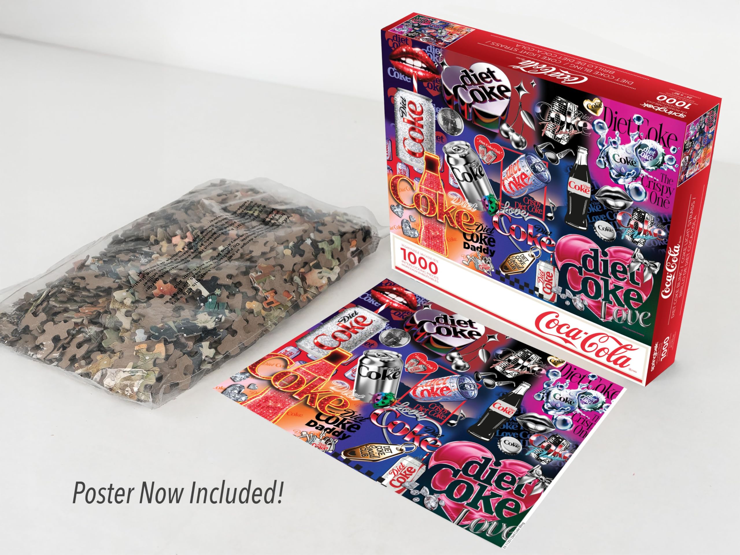 Amazon.com: Springbok Diet Coke Bling 1000 Piece Jigsaw Puzzle for