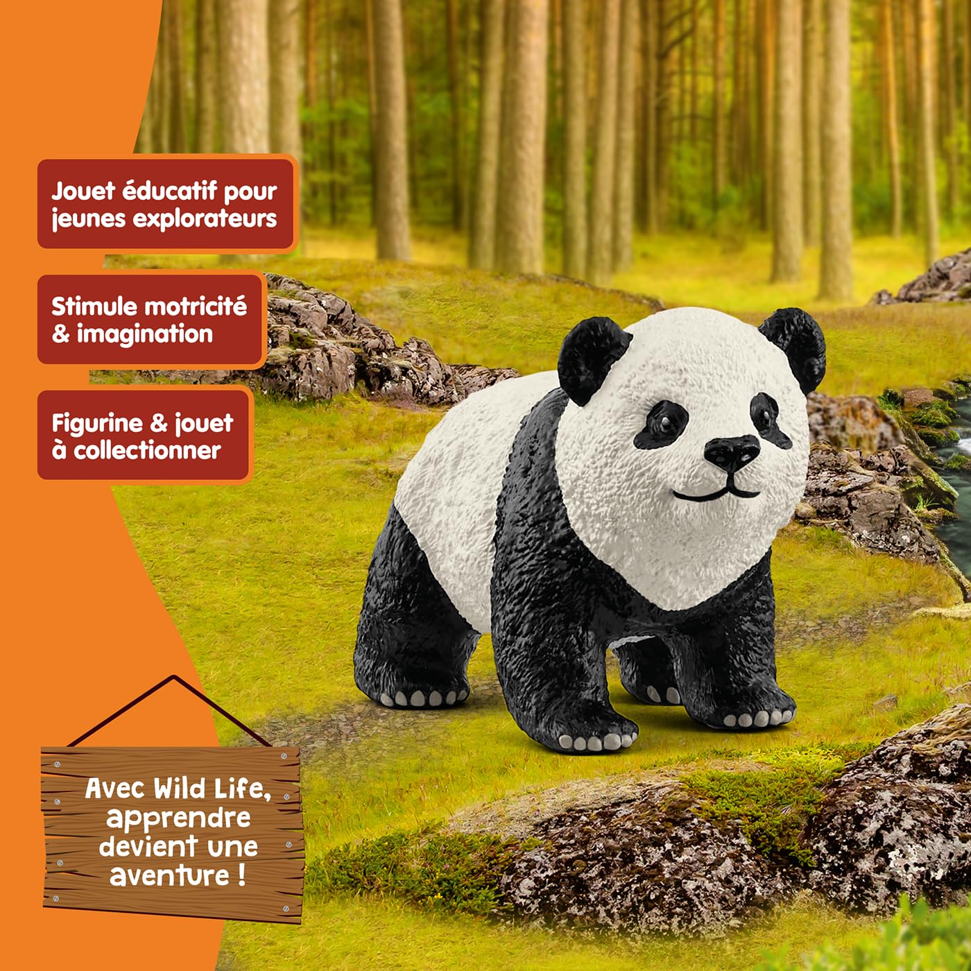 Figurine Schleich Panda Géant – Wild Life – 10 X 4 X 6 Cm – Dès 3 Ans