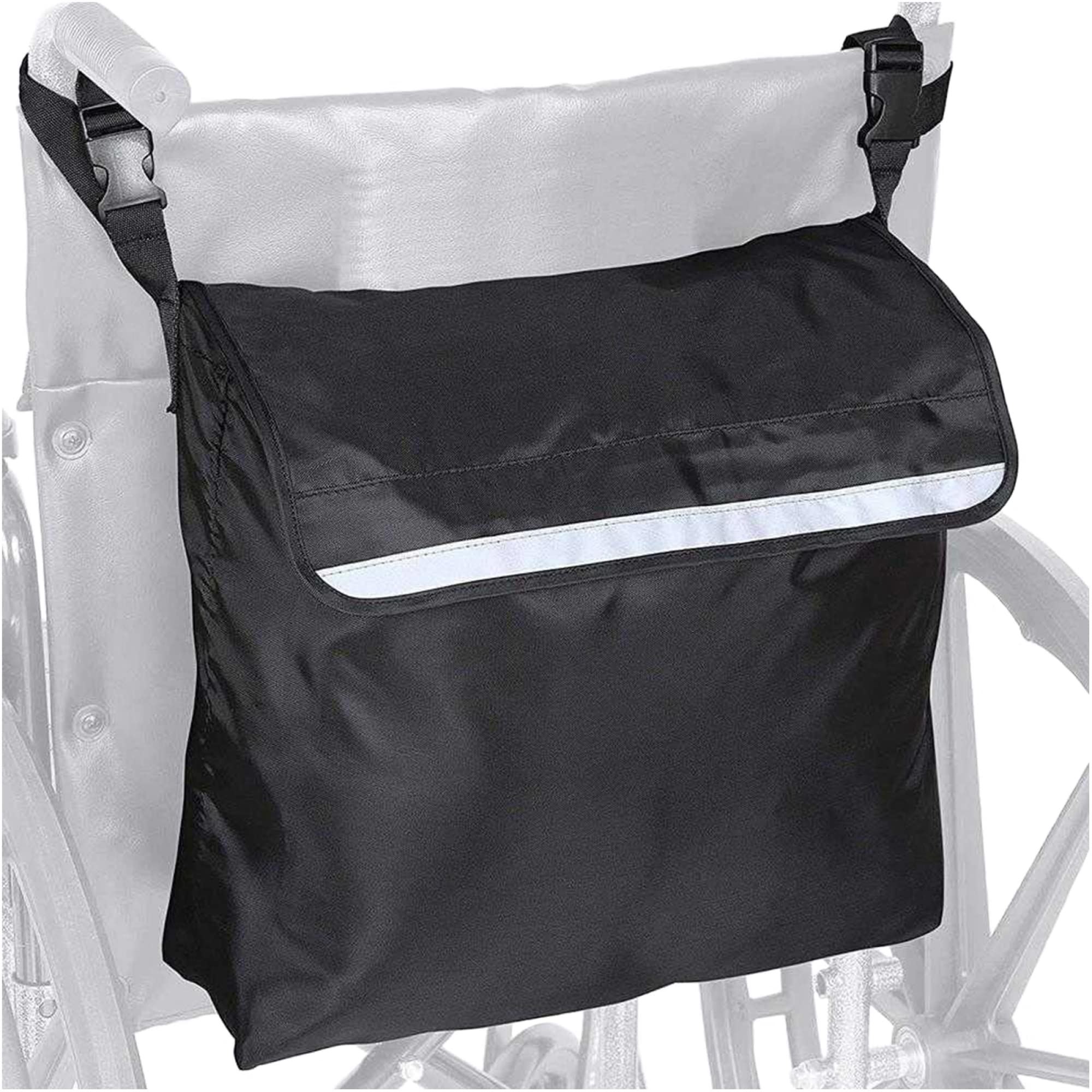 Bolsa para Andador, Duradera, Resistente al Agua, Bolsa organizadora para Andador, Bolsa de Accesorios, Lavable a máquina para Andador con Ruedas y Silla de Ruedas/Black