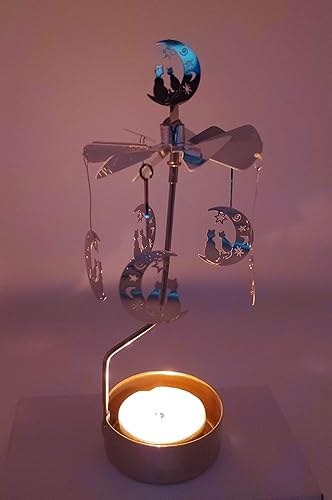 Miniatura 5 de Mustaner - Portavelas giratorio (metal, tamaño pequeño)