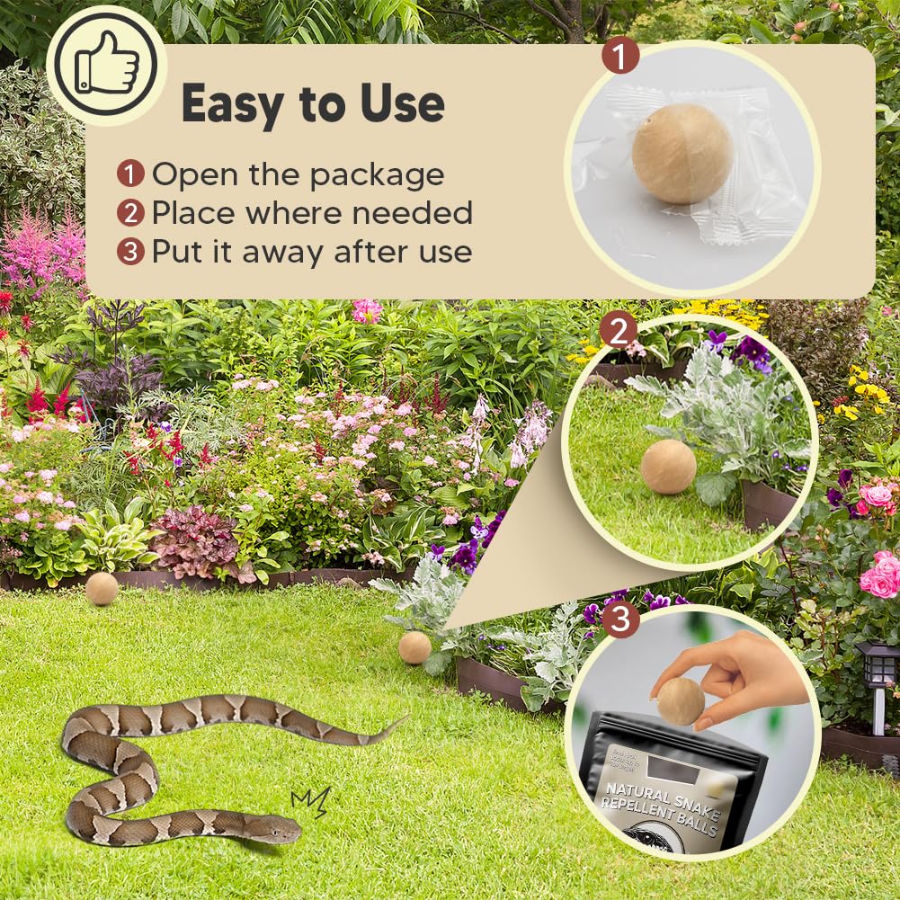 Snake Repellent Outdoor Natural Snake Repellent for Yard Powerful Pet Safe Keep Snakes Out of Your Yard Backyard Snake Deterrent Snakes Away Repellant- 8P product thumbnail 5