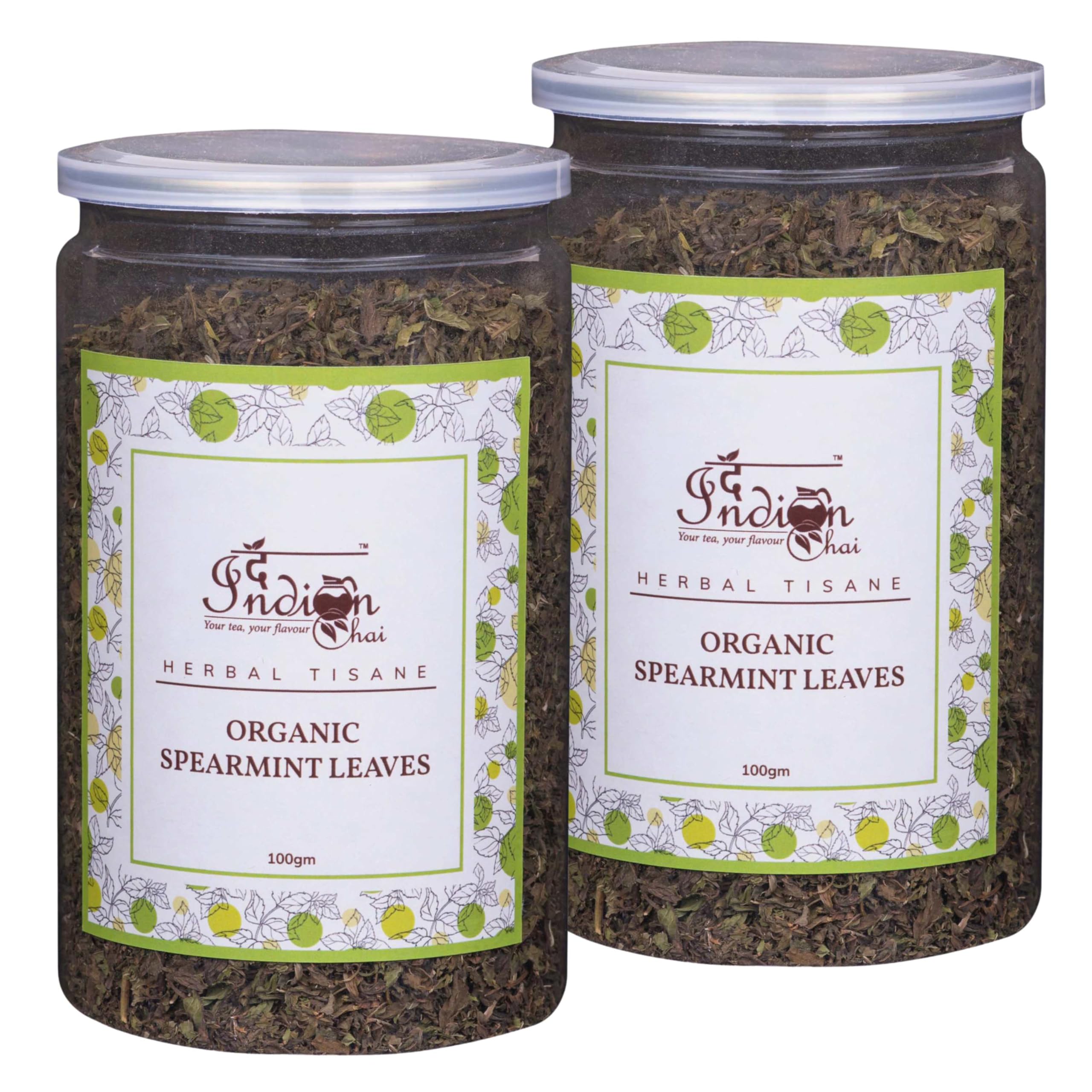 The Indian Chai Organic Spearmint Tea 200 Gram For Pcod & Pcos, Helps In Hormonal Imbalance & Facial Hair & Acne, Caffeine Free Herbal Tea