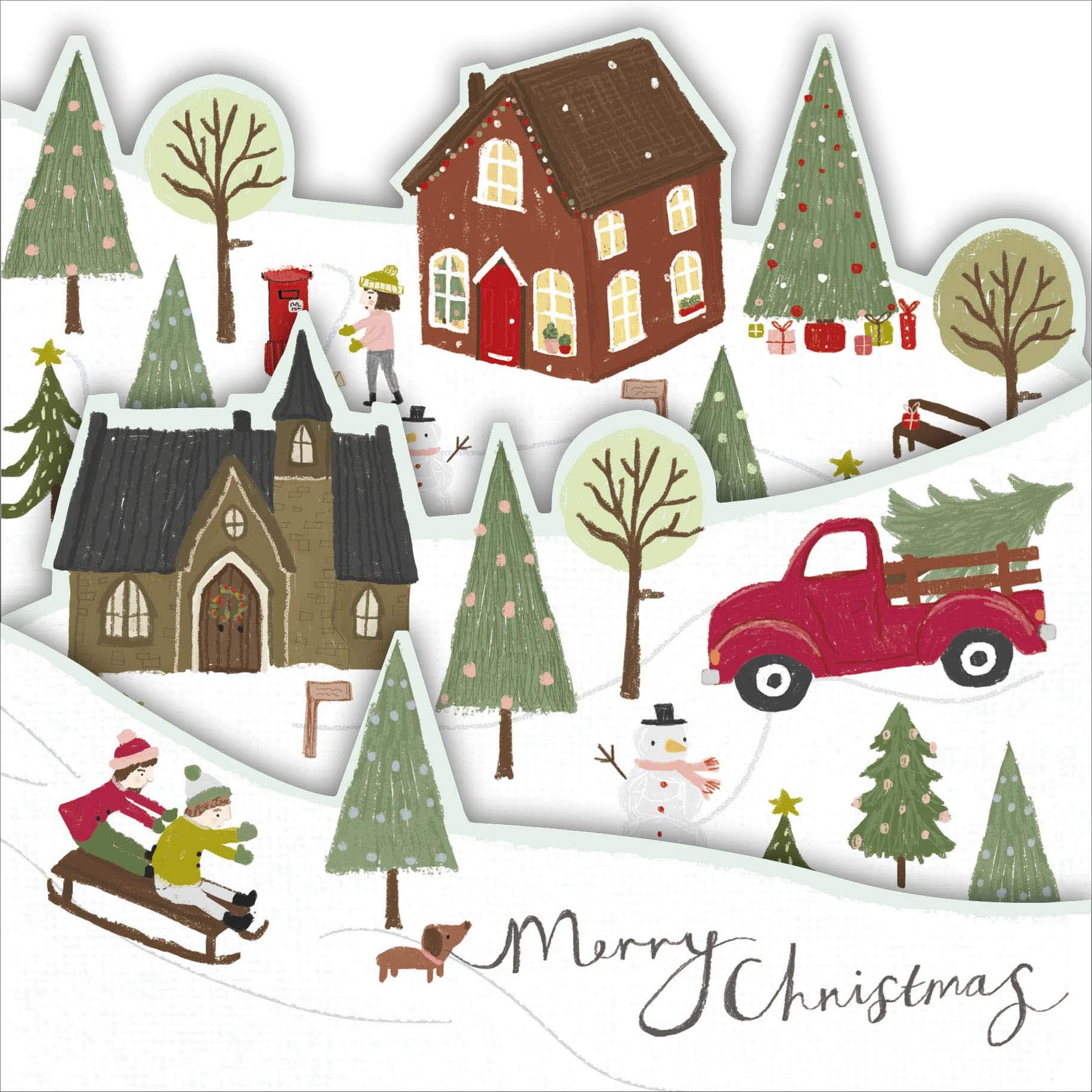 Buy Charity Christmas Card Multipack Festive Christmas Scene Design Multipack with 1 Design