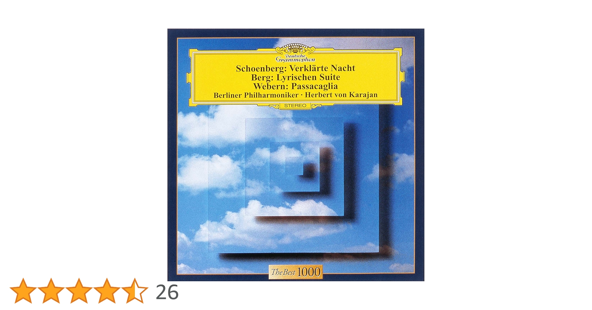 【売約済】カラヤン／シェーンベルク：浄夜(1899)、管弦楽のための変奏曲 Amazon.co.jp: シェーンベルク:浄夜: ミュージック