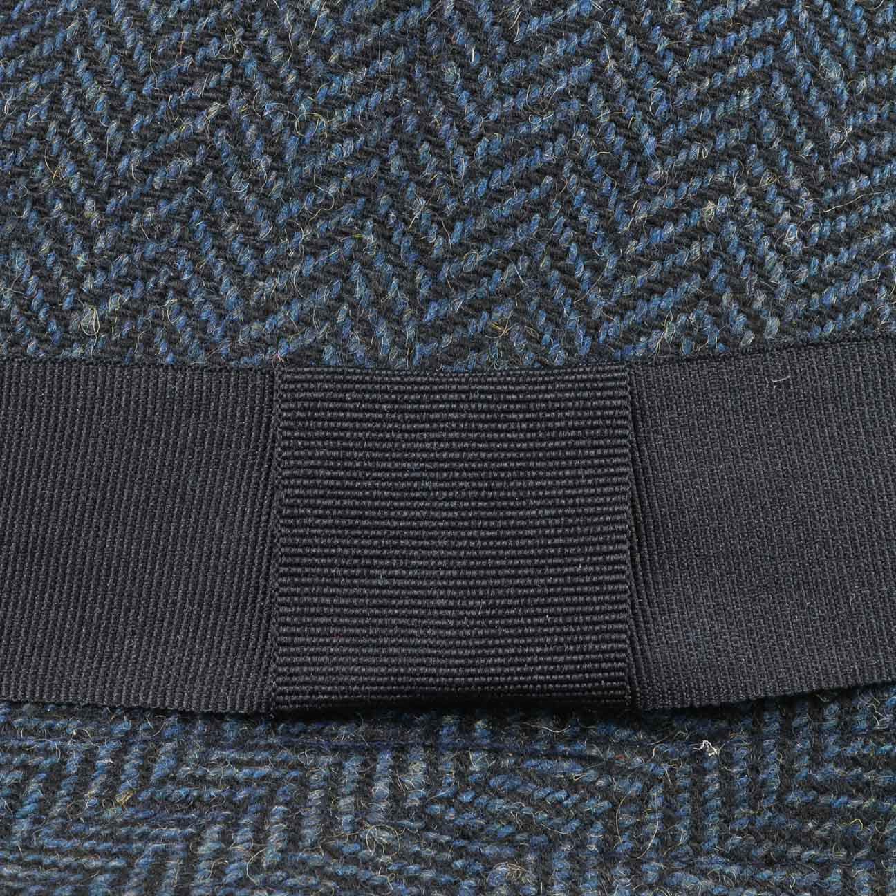 Lipodo Classic Trilby Hut Fischgratmuster Ripsband Damen und Herren Sommer Winter