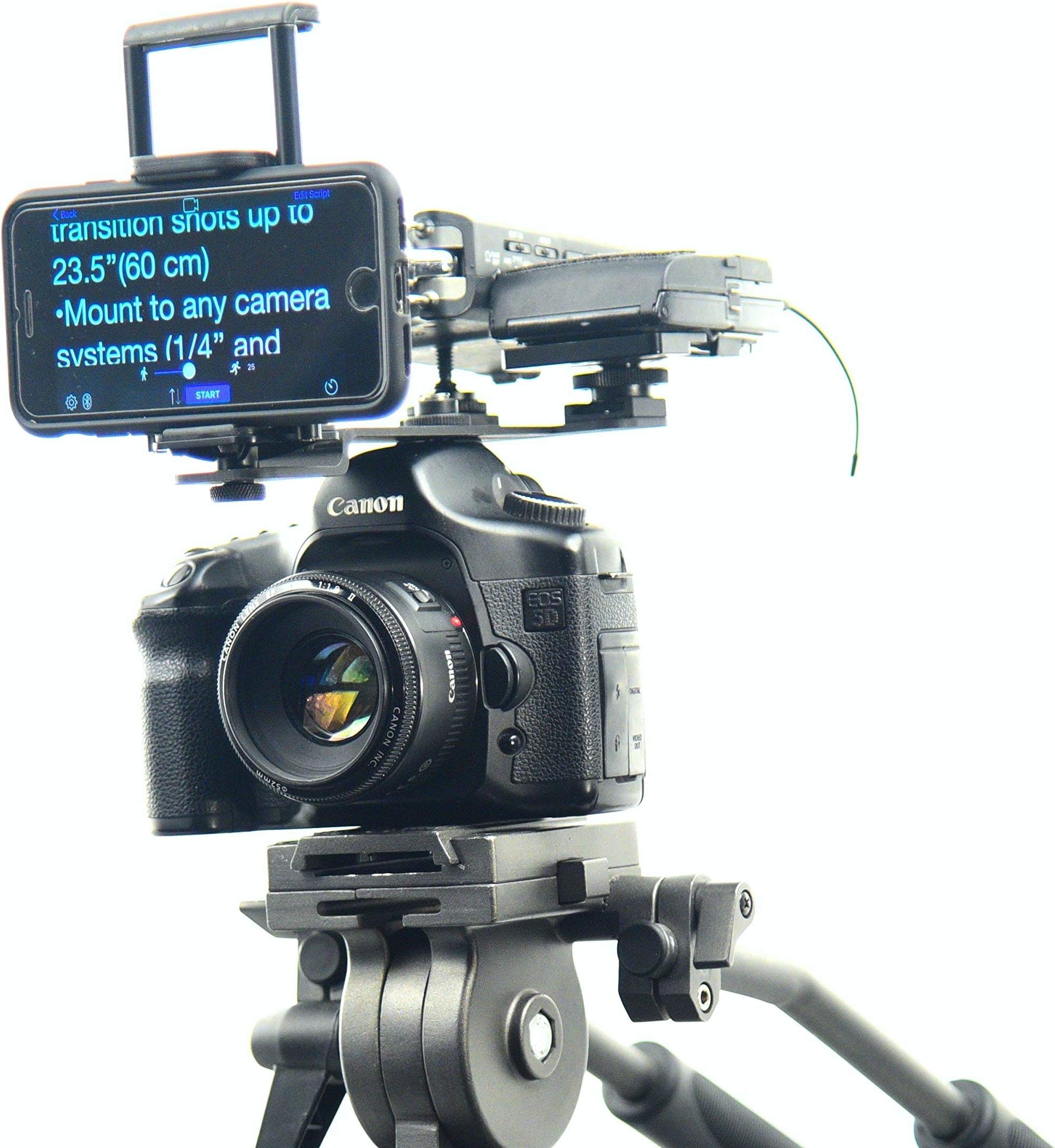 Glide Gear TMP10 Teleprompter Tablet Smartphone Hot Shoe Mount Holder