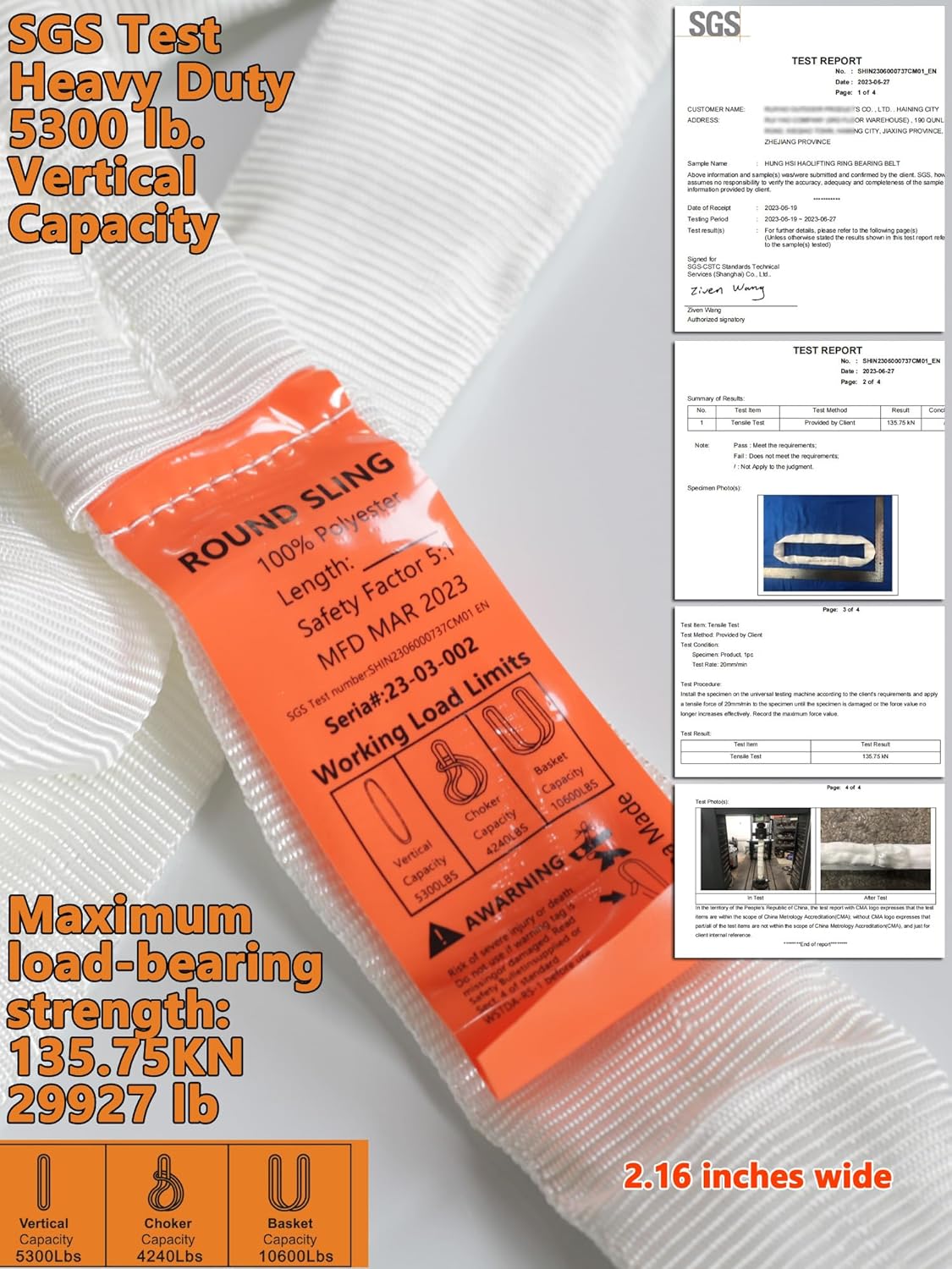 2pcs Spanset Aerial Hoop Lyra Rigging Polyester Round Slings Strap for Aerial Silk Yoga hammock Hanging, 5,300 lb. Vertical Capacity, 10,600 lbs Basket - Heavy Duty Poly Lifting Sling