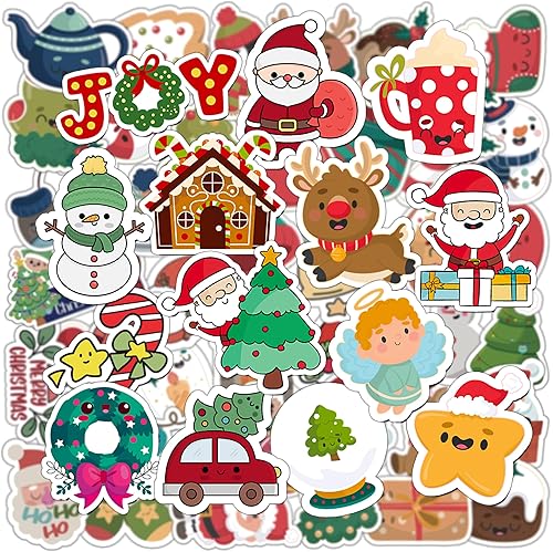 HSHFAMIIY Stocking Stuffers for Kids, 100PCS Christmas Stickers, Toddler Stocking Stuffers, Kids Christmas Gifts for Boys Girls,Xmas Games Crafts Activities Party Favors Supplies