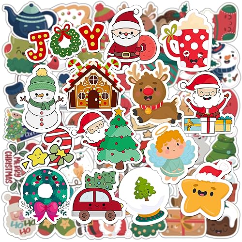 HSHFAMIIY Stocking Stuffers for Kids, 100PCS Christmas Stickers, Toddler Stocking