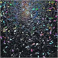 Vista 16 de rabbitgoo Película decorativa de privacidad para ventana, diseño de arco iris, adhesivo 3D estático para control de calor en el hogar, no adhesivo