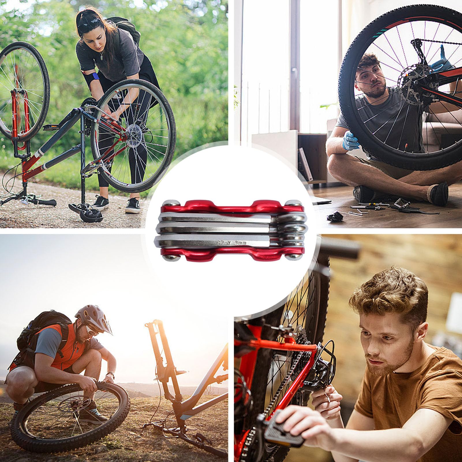 Amazon.co.jp: 自転車多機能ツール,多用途バイクドライバー六角レンチ 