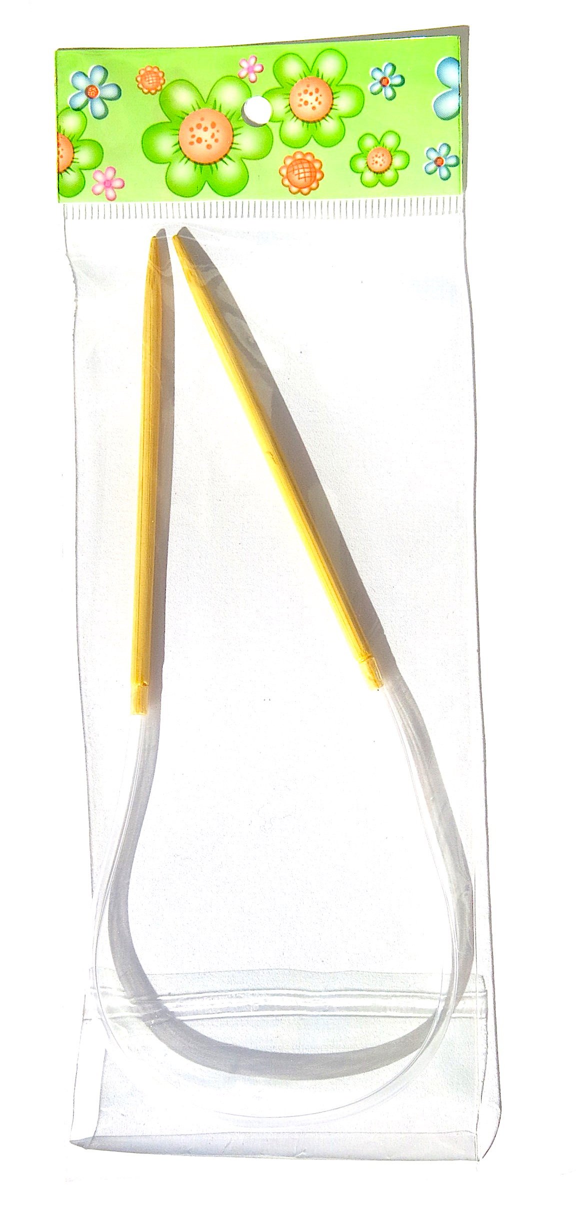 Adf Tm Natural One Pair 16'' (40Cm) X 3.75Mm Bamboo Circular Knitting Needles
