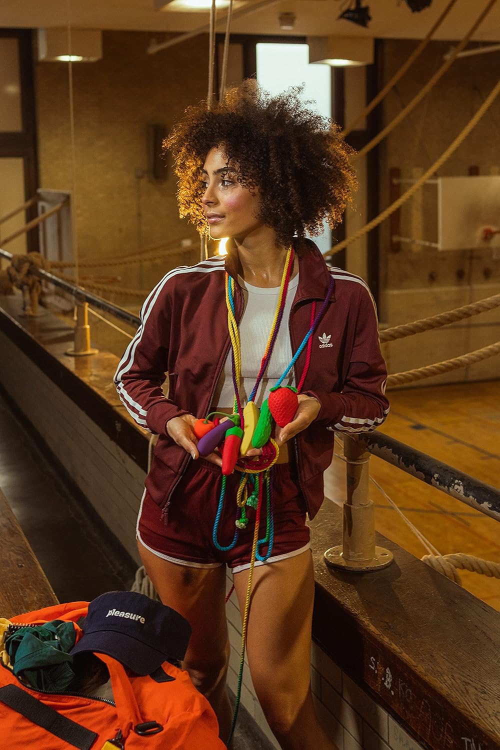 Emojibator Strawberry Personal Massager | 8 Suction + 8 Vibration Settings | Waterproof | Body-Safe Silicone | Rose Sex Stimulator for Women | USB Rechargeable