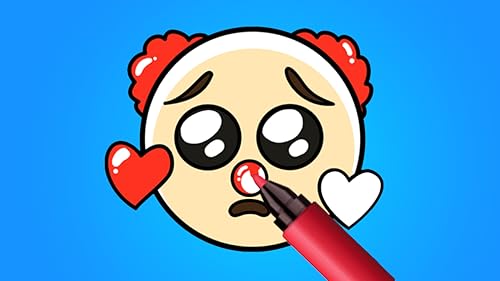 Coloring Paint Master Emoji ASMR: Color Page Painting Book Drawing ASMR Game