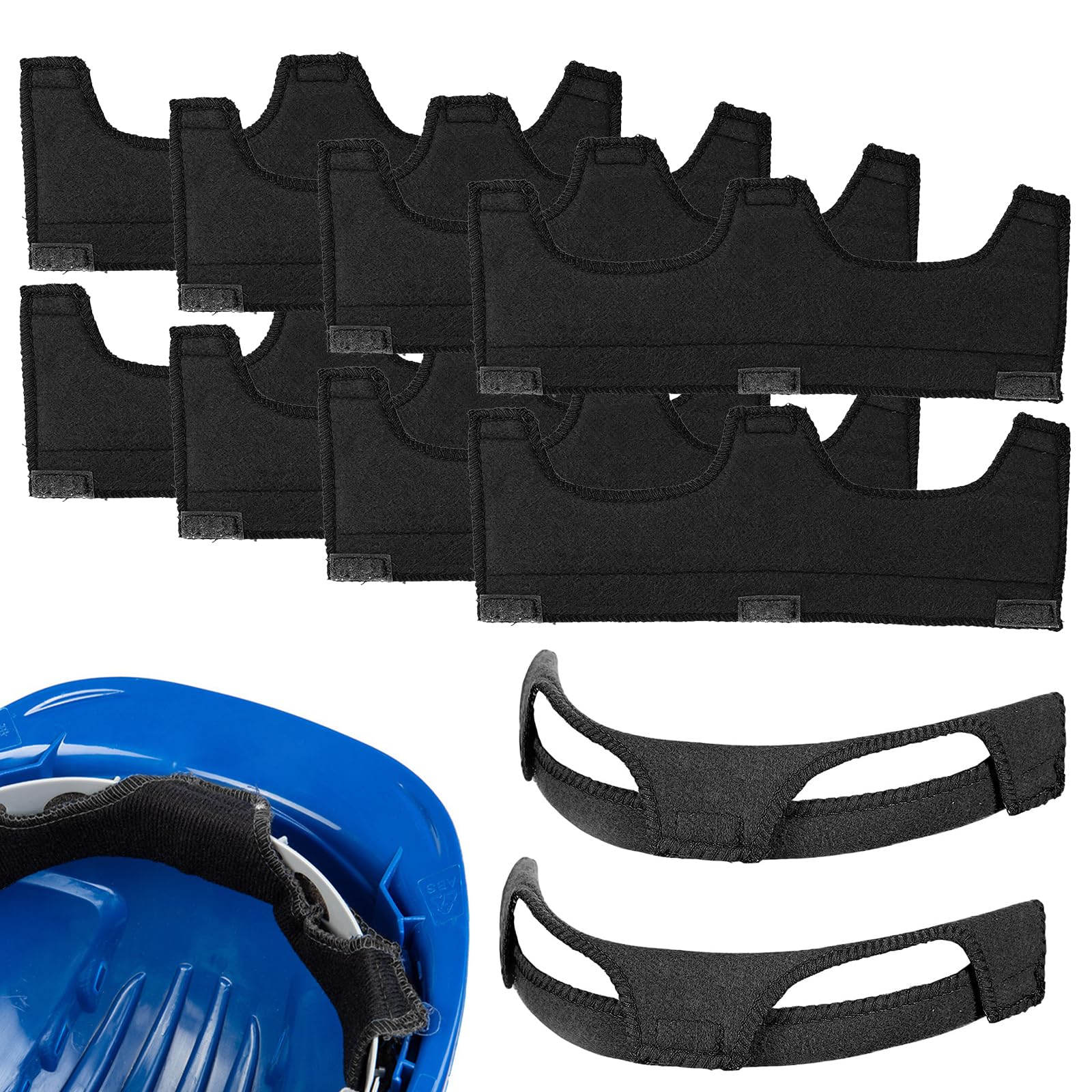 10 fasce protettive per casco protettivo, riutilizzabili e riutilizzabili, per casco da saldatura, imbottitura per casco da saldatura, accessori per capelli adatti alla maggior parte dei cappelli