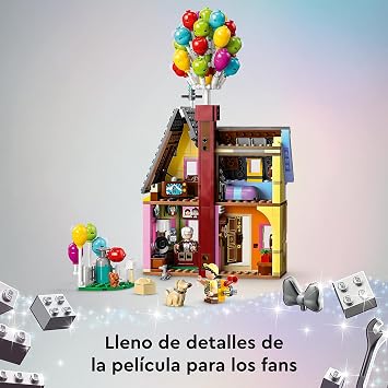 LEGO Disney and Pixar House of Up Model with Balloons and Figures of Carl, Russell and Dug, Toys for Boys and Girls from 9 Years, Iconic Gift Idea, Collectible Toy 43217