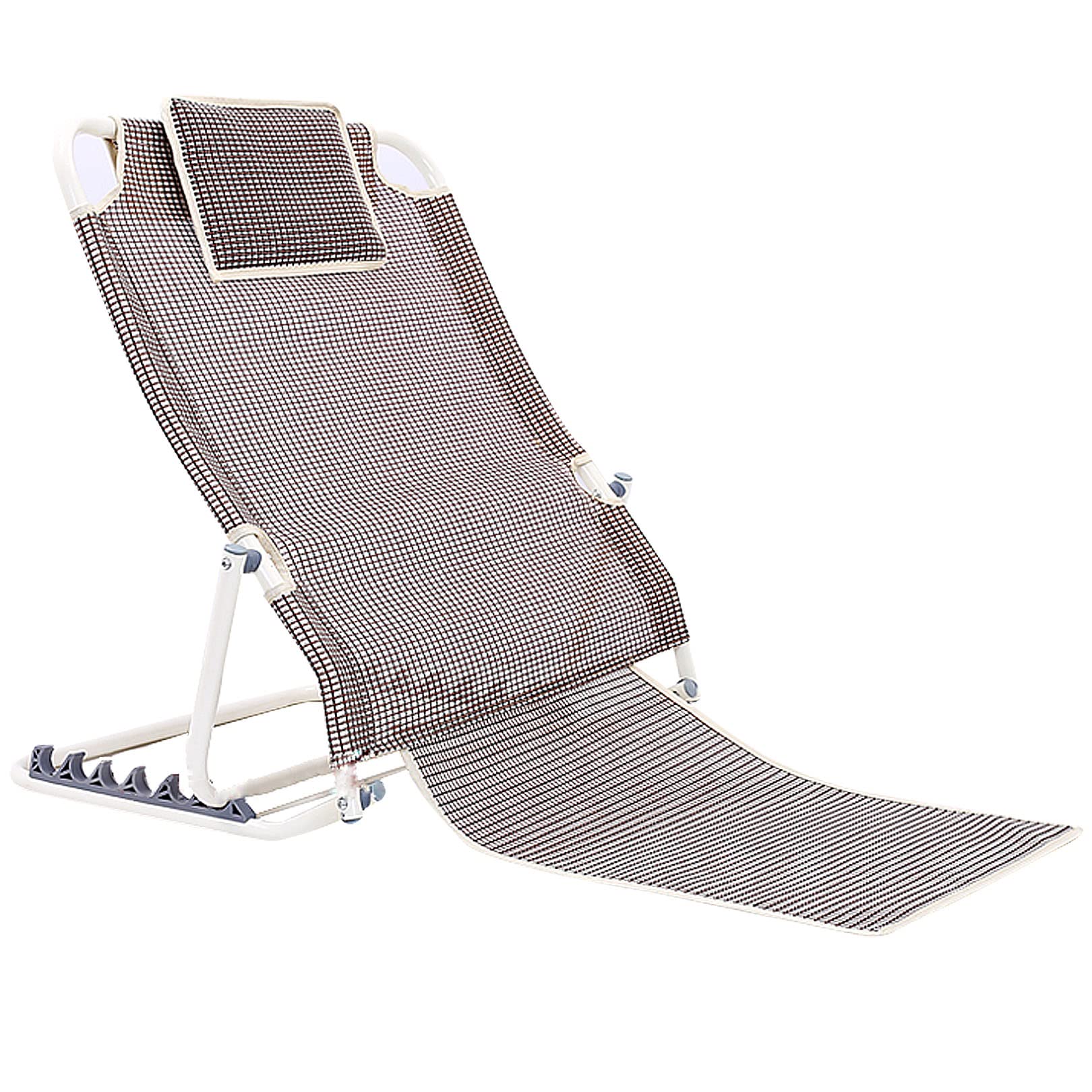 Bed Back Rest Support,Adjustable Bed Wedge,Bed Folding Disability Bed Backrest Support with Head Pillow, Sit Up in Bed Frame for Patient