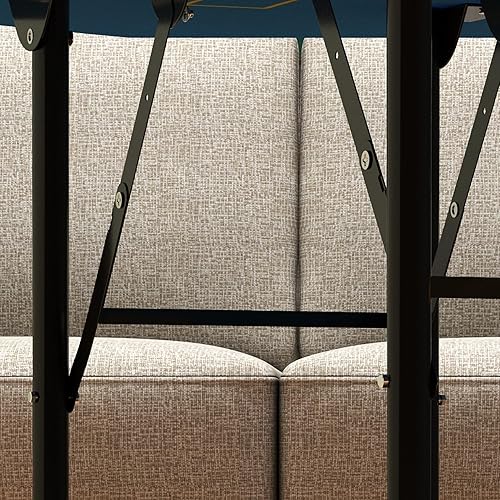 Miniatura 8 de Soozier Mesa de póquer plegable de 47 pulgadas, octágono, mesa de póquer Blackjack Texas Holdem para 8 jugadores con bandeja de fichas y portavasos,