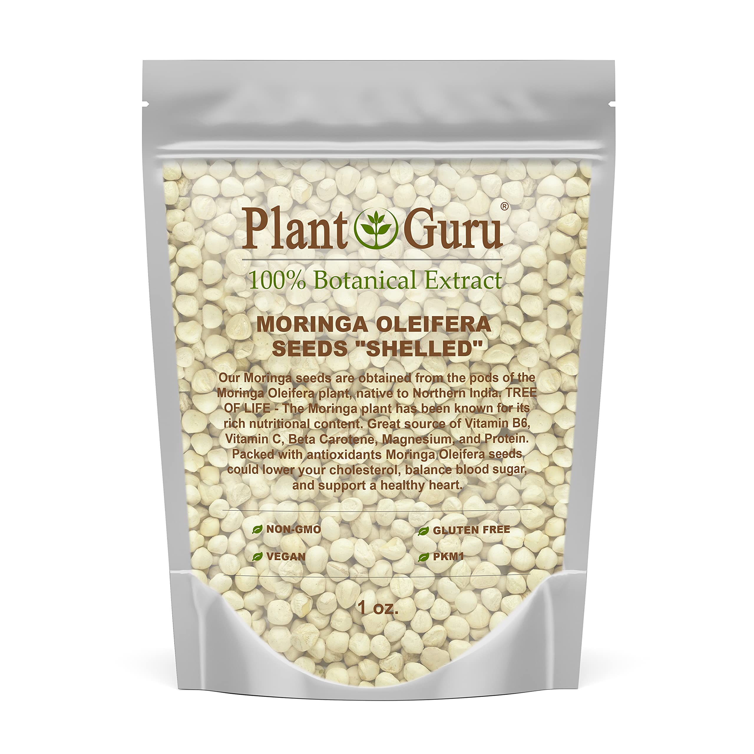 Amazon.com : Moringa Seeds Kernel Shelled 1 oz. - Clean PKM1