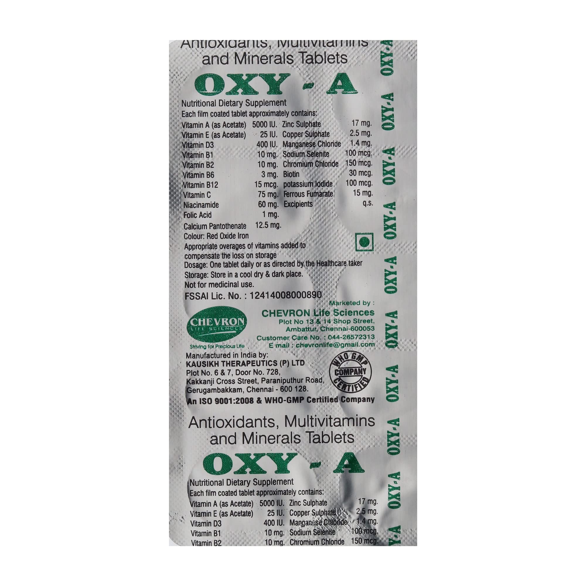 Oxy-A - Strip of 10 Tablets