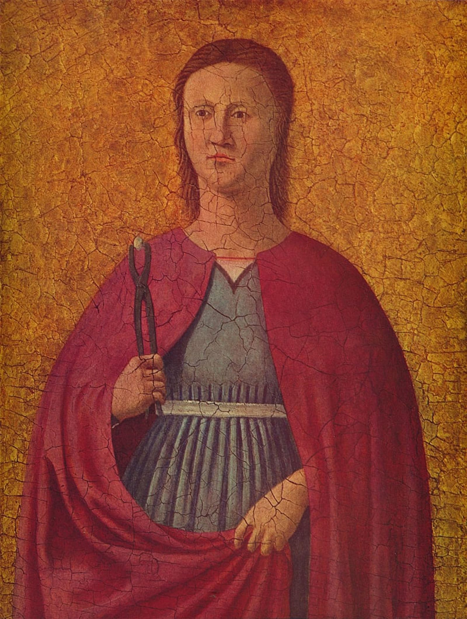 ARTXLXXBN Famous Painting Canvas Artwork Graffiti Print Saint by Piero Della Francesca Portrait Canvas Image for Home Decor 60x90cm