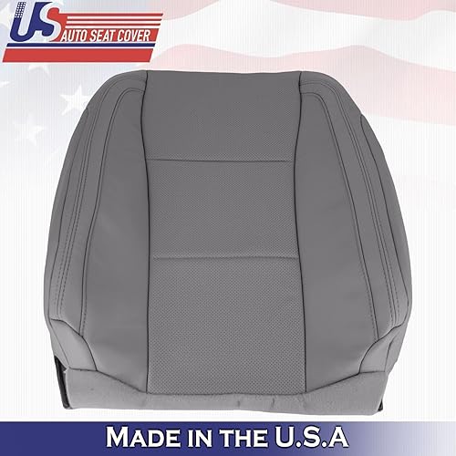Miniatura 6 de U.S.AutoSeatCover 2016 para Ford F150 Lariat Driver & Passenger Top Perf Fundas de asiento de cuero gris