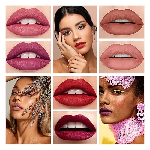 Miniatura 7 de Labiales de 18 colores de pastillas de cápsula, mini lápiz labial, juego de lápiz labial mate de larga duración, tinte de labios – Labiales Mate 24