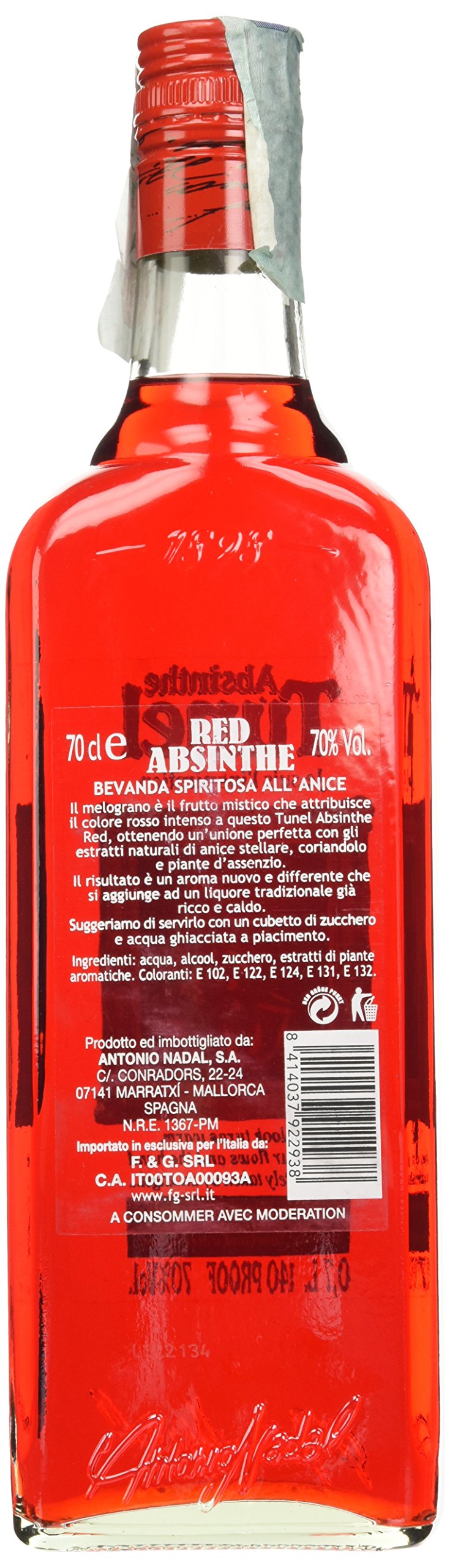 Assenzio Red Nadal Liquore, 700 ml