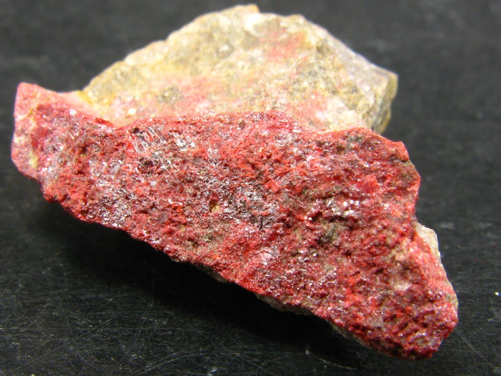 Rare Red Cinnabar Cinabar Piece From Peru - 1.1"