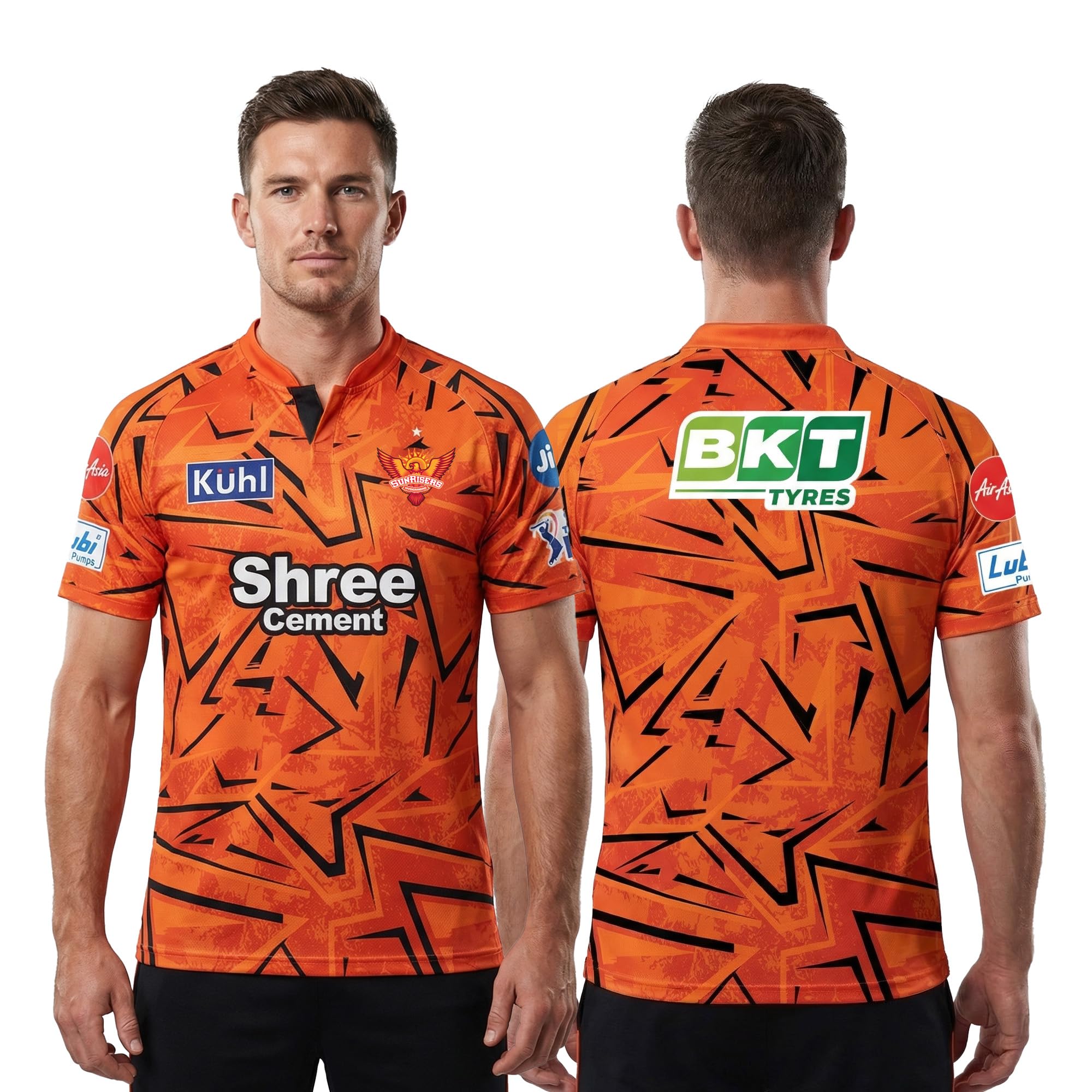 playR x Sunrisers Hyderabad Original Fan Jersey IPL 2026 – Adult Plain Half Sleeve SRH Cricket T-Shirt, Regular Fit Sportswear Tee for Training, Outdoor & Match Day Activewear for All Season