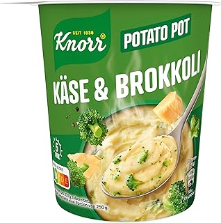 Knorr Potato Snack Pot mit Käse & Brokkoli und nachhaltig angebauten Kartoffeln, fertig in nur 5 Minuten 50g