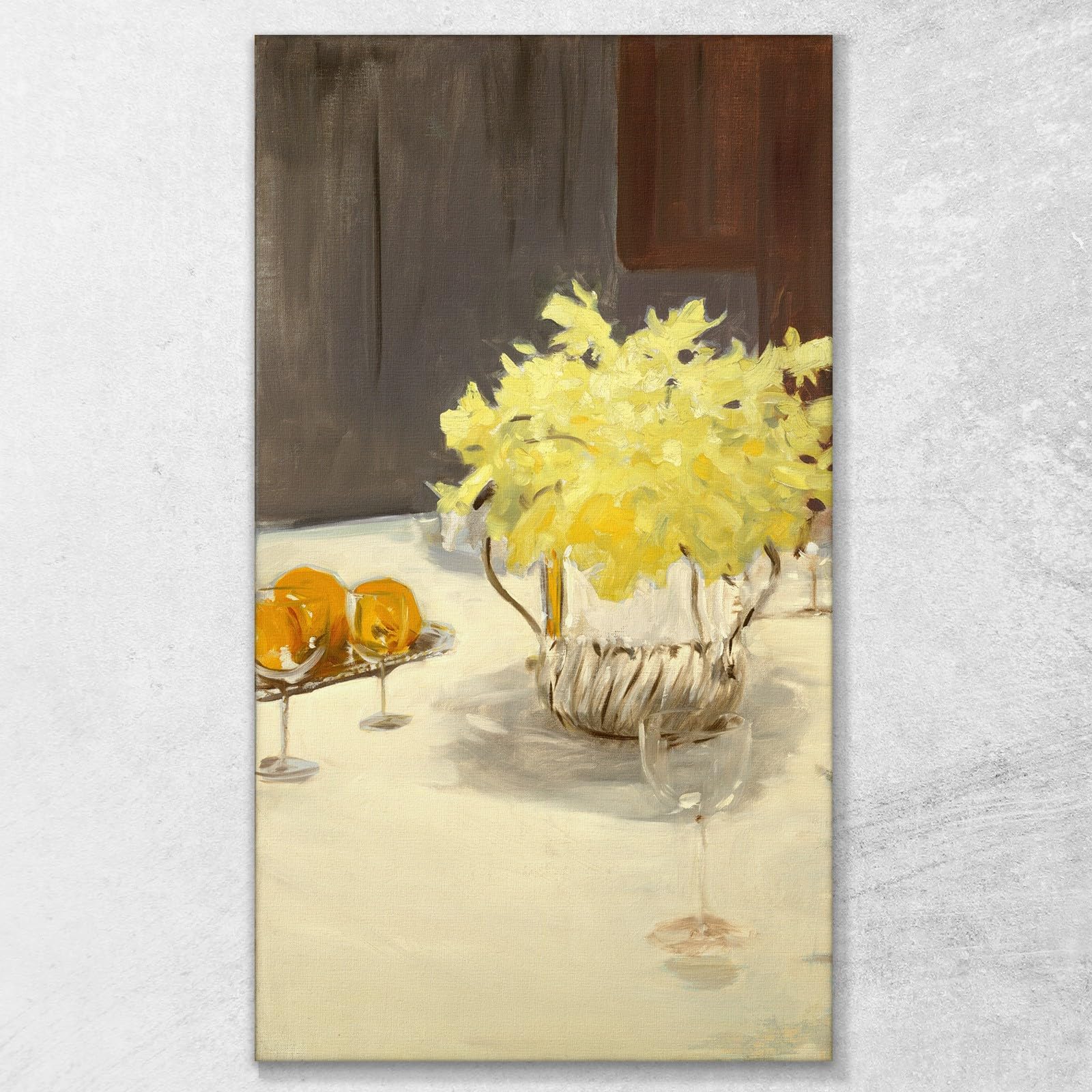 Natura Morta con Narcisi John Singer Sargent, jss290 Quadro Stampato su Tela, 100x60 cm