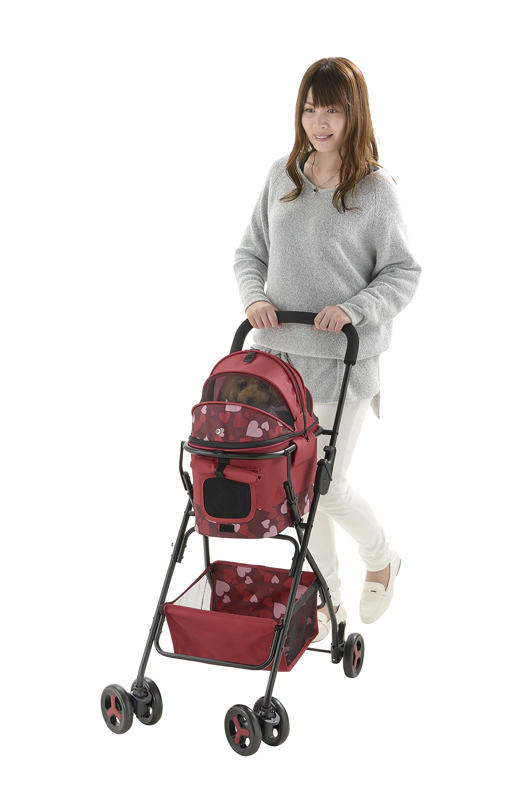 Amazon | ペットカート ミニモ レッド | リッチェル(Richell) | カート