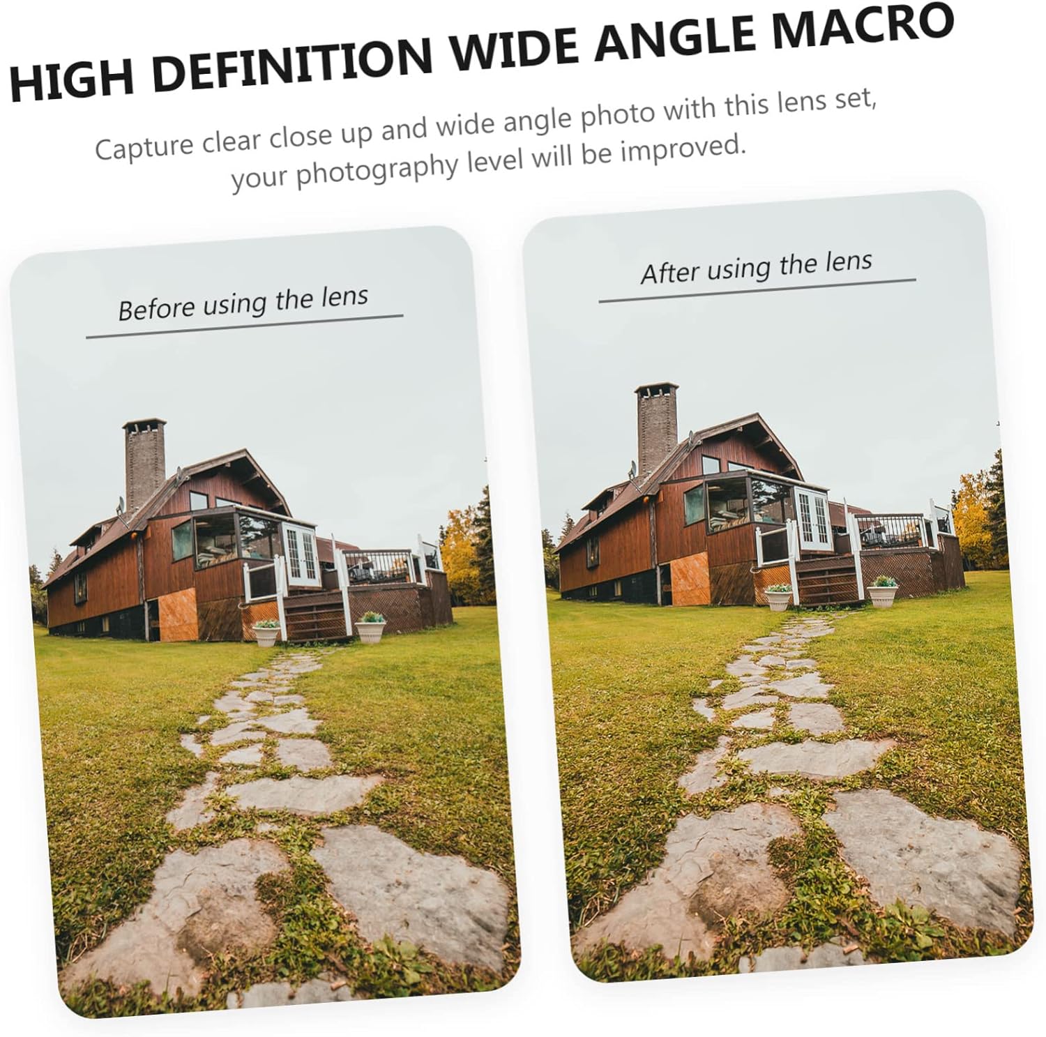 Angoily 2 Sets Phone Filter Mobile Phones Telephoto Lens Phone Macro Wide-Angle Lens Telephone Multifunction