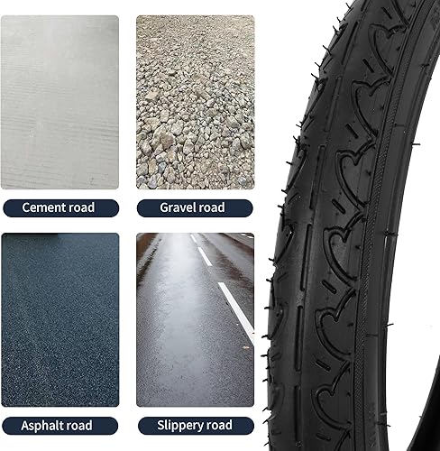 Miniatura 4 de Neumático de bicicleta para niños de 16 x 1.75 pulgadas y tubo interior de 16 x 1.752.125, neumático trasero de cochecito de 16 x 1.75 pulgadas para